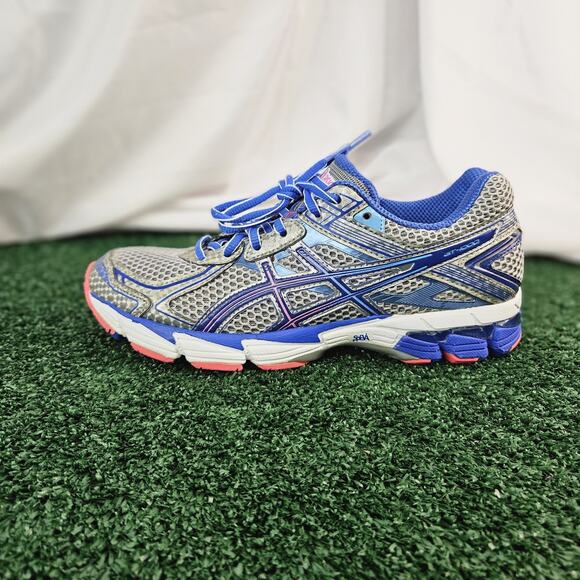 Asics GT 1000 Running Training Shoes Womens Gray Blue Pink Size 7.5 T3R5N - Picture 4 of 10